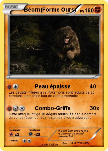 Pokemon Béorn(Forme Ours)