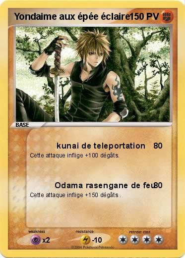 Pokemon Yondaime aux épée éclaire