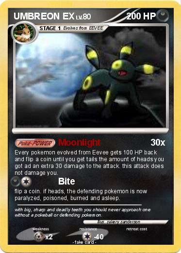 Pokemon UMBREON EX