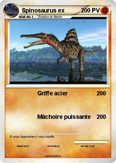 Pokemon Spinosaurus ex