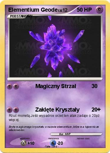 Pokemon Elementium Geode