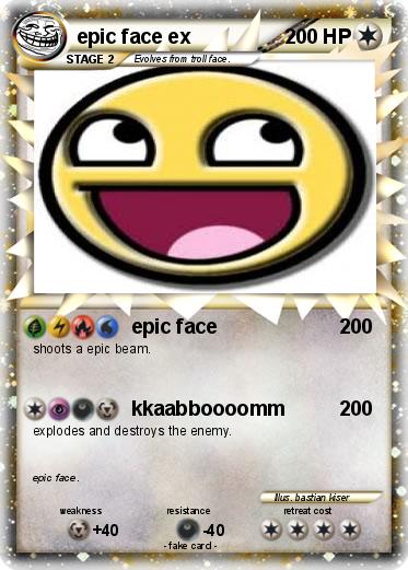 Pokemon epic face ex