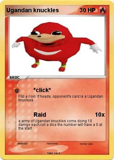 Pokemon Ugandan knuckles