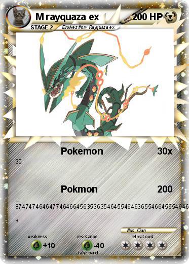 Pokemon M rayquaza ex