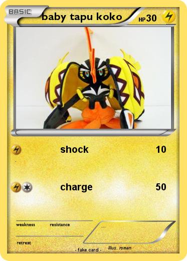 Pokemon baby tapu koko