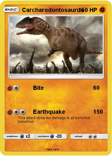 Pokemon Carcharodontosaurus