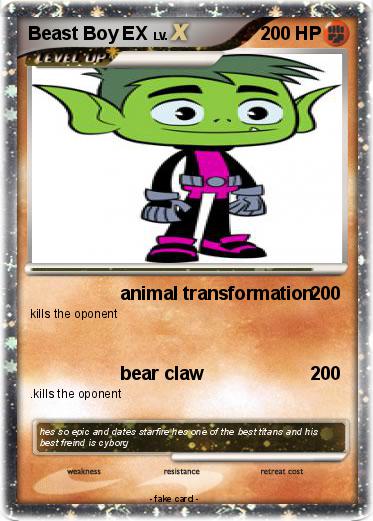 Pokemon Beast Boy EX