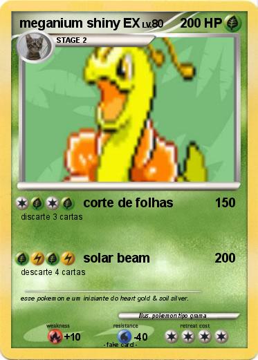 Pokemon meganium shiny EX