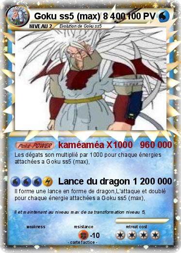 Pokemon Goku ss5 (max) 8 400