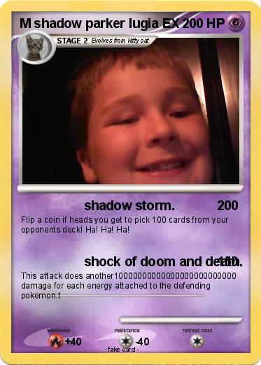 Pokemon M shadow parker lugia EX