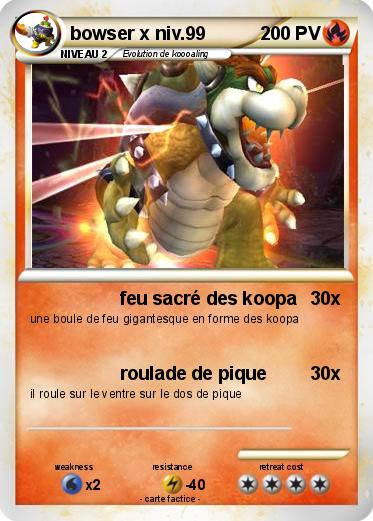 Pokemon bowser x niv.99