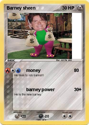 Pokemon Barney sheen