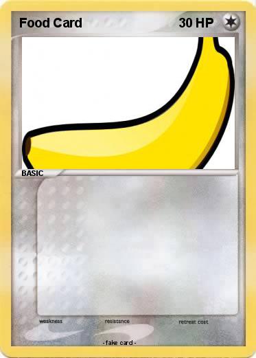 Pokemon Food Card