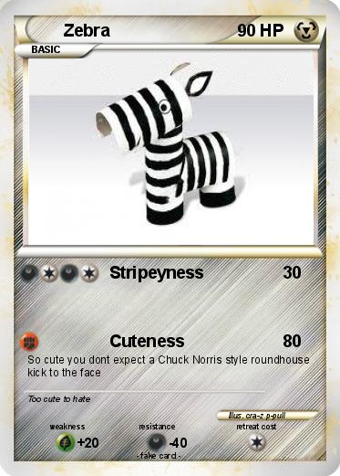 Pokemon Zebra