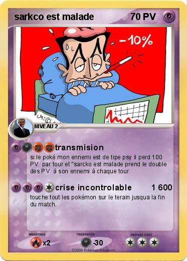 Pokemon sarkco est malade
