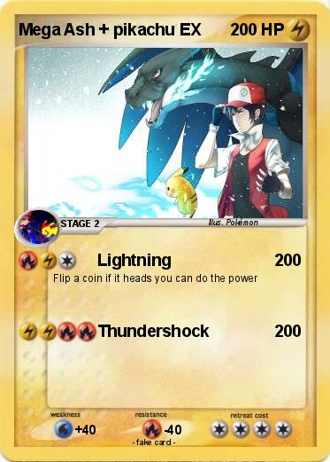 Pokemon Mega Ash + pikachu EX
