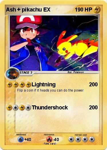 Pokemon Ash + pikachu EX