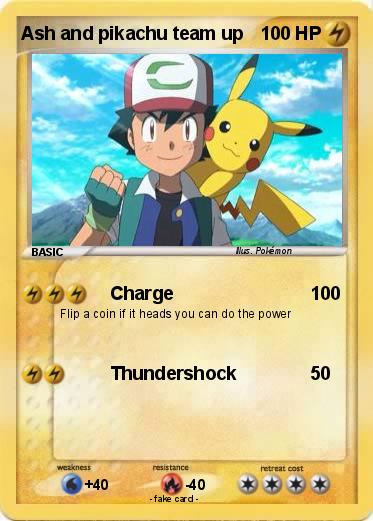 Pokemon Ash and pikachu team up