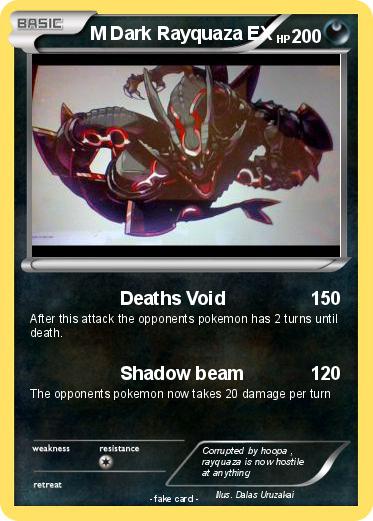 Pokemon M Dark Rayquaza EX