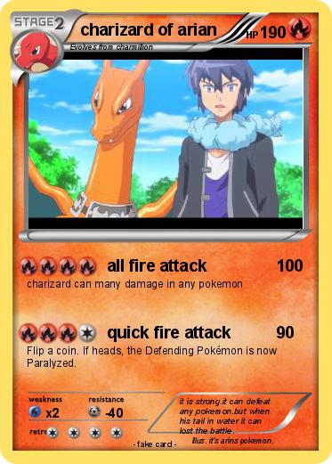 Pokemon charizard of arian