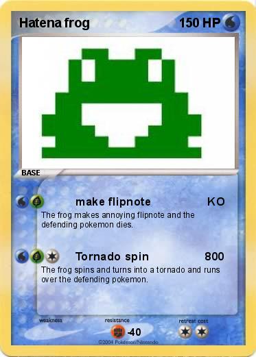 Pokemon Hatena frog