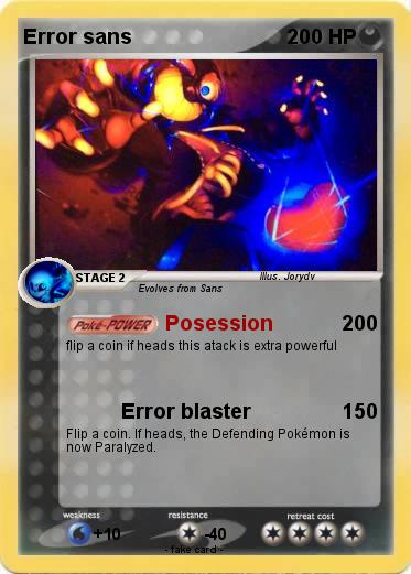 Pokemon Error sans