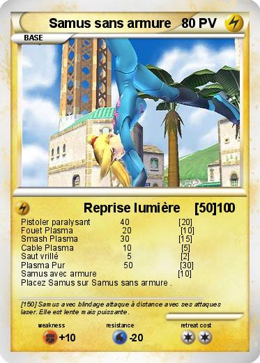 Pokemon Samus sans armure