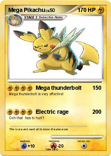 Pokemon Mega Pikachu