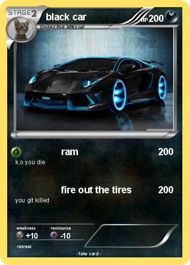 Pokemon black car