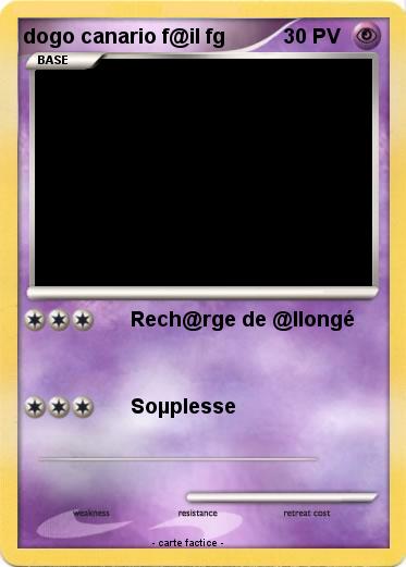Pokemon dogo canario f@il fg