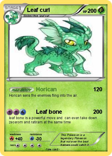 Pokemon Leaf curl