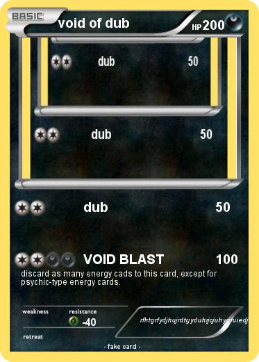 Pokemon void of dub