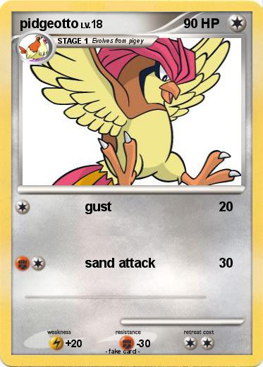 Pokemon pidgeotto