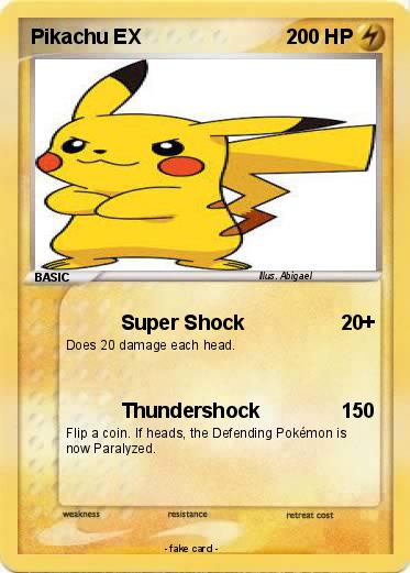 Pokemon Pikachu EX