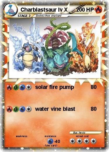 Pokemon Charblastsaur lv X