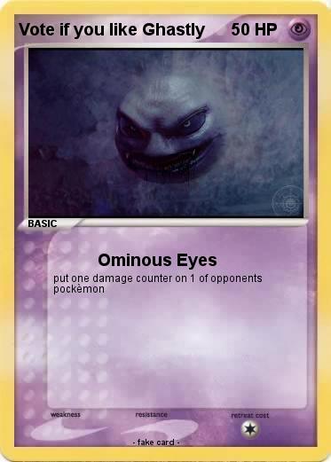 Pokemon Vote if you like Ghastly