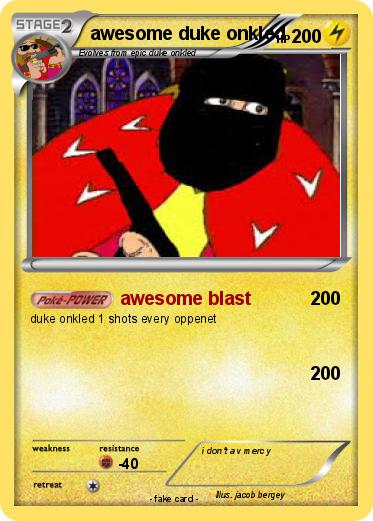 Pokemon awesome duke onkled