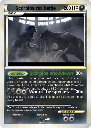 Pokemon Scorpios rex battle