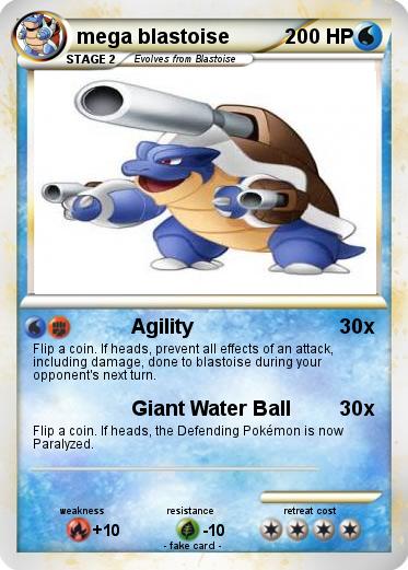 Pokemon mega blastoise