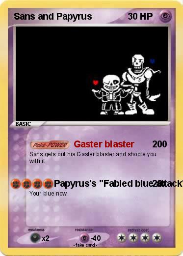Pokemon Sans and Papyrus