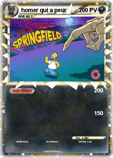 Pokemon homer qui a peur