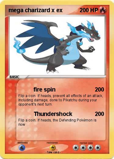 Pokemon mega charizard x ex