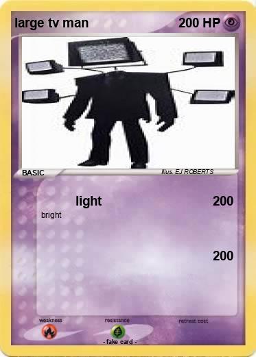 Pokemon large tv man