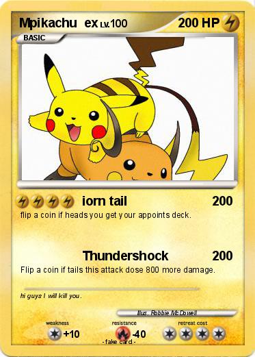 Pokemon Mpikachu  ex