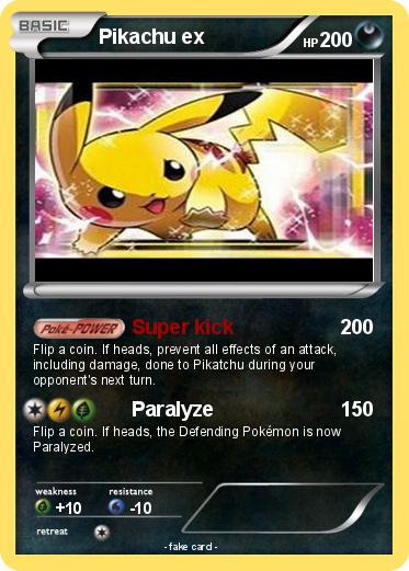 Pokemon Pikachu ex