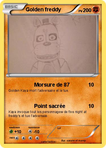 Pokemon Golden freddy