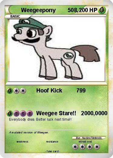 Pokemon Weegeepony        508,