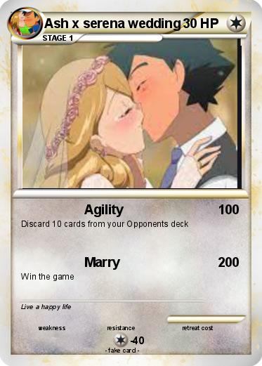 Pokemon Ash x serena wedding