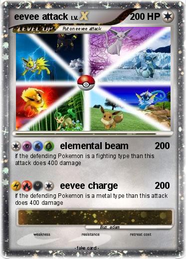 Pokemon eevee attack