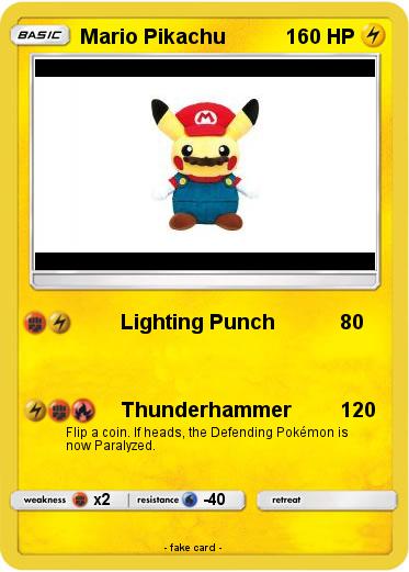 Pokemon Mario Pikachu